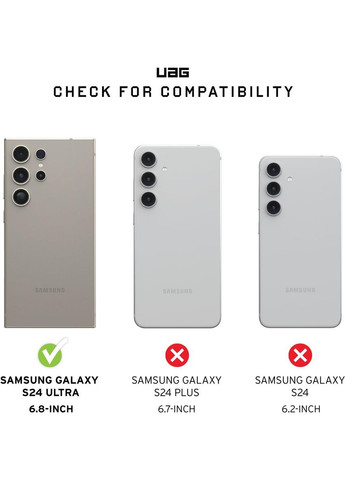 Чохол-накладка Monarch для Samsung Galaxy S24 Ultra Carbon Fiber (214415114242) Urban Armor Gear (341489215)