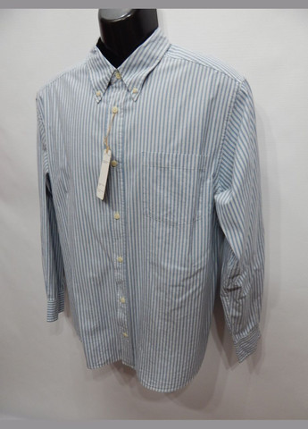 Синяя кэжуал рубашка No Brand