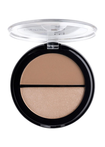 Палетка для контуринга Instyle Contour & Highlighter PT262 бронзер-хайлайтер оттенок №02, 10 грамм TopFace (330762481)