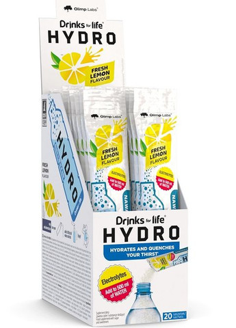 Olimp Nutrition Drinks for life HYDRO 20 х 5,3 g Lemon Olimp Sport Nutrition (292285384)