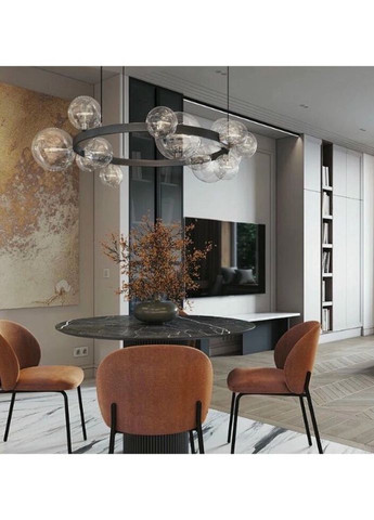 Люстра подвесная на 15 лампочек 26669 Черный 30-80х80х80 см. Sunnysky (335975655)