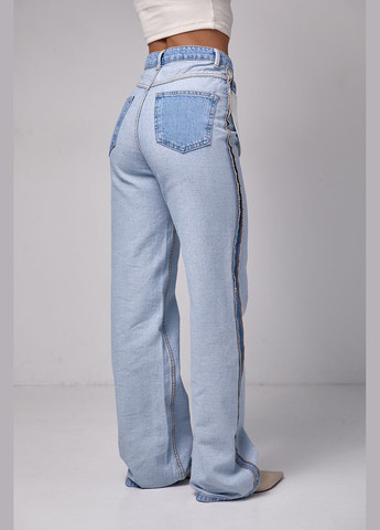 Жіночі джинси з ефектом навиворіт Lurex - (280900152)