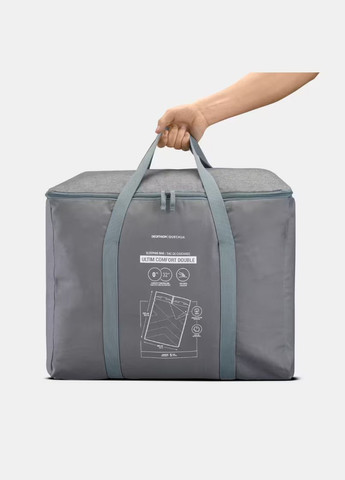 Бавовняний Двомісний Спальний Мішок для Кемпінгу 230 x 160 см Arpenaz 0° Quechua (335052879)