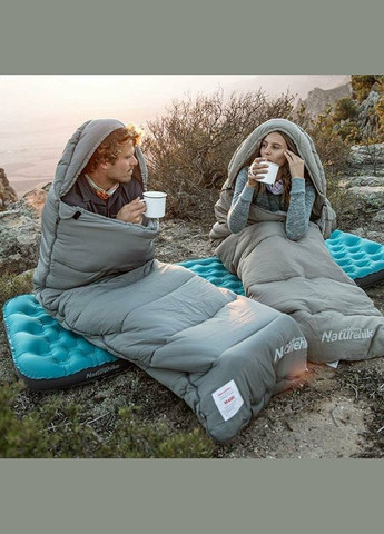 Спальник з капюшоном M400 NH20MSD02, (1°C), правий, сірий (A-018250) Naturehike (321107446)