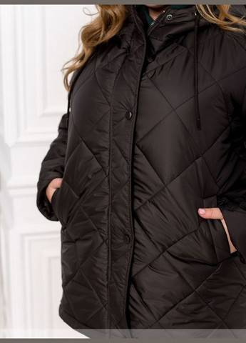 Чорна демісезонна куртка жіноча демісезонна sf-230 чорний, 58-60 Sofia
