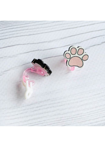 Детские серьги клипсы Лапки (принт k_042) CASE CONTROL (355397998)