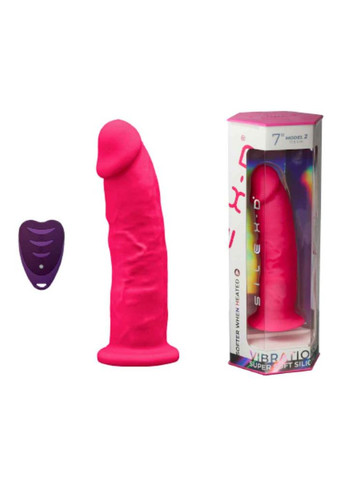 Реалістичний вібратор-масажер для точки G з пультом керування Model 2 (7") ZM01 рожевий Silexd (351382232)