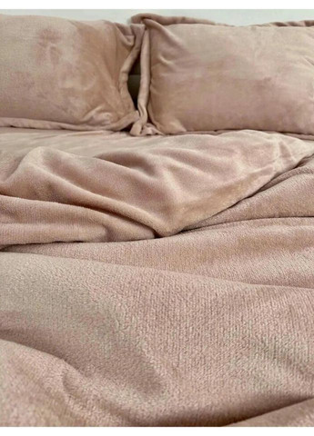 Постільна білизна плюшева полуторна Home 20836 160х215 см пудрова DUSHKA (336327596)