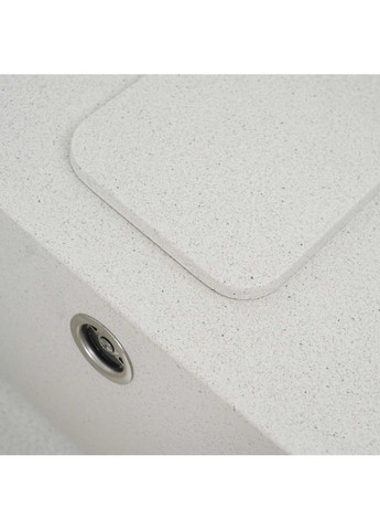 Гранитная мойка для кухни 7850 CUBE матовая Белая в точку Valeso (336934497)