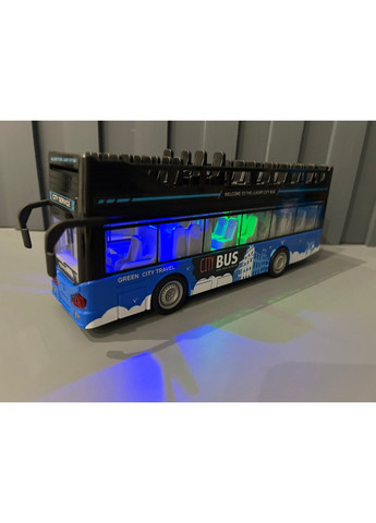 Автобус городской двухэтажный инерция музыка свет (JS122-122A) No Brand (365807443)