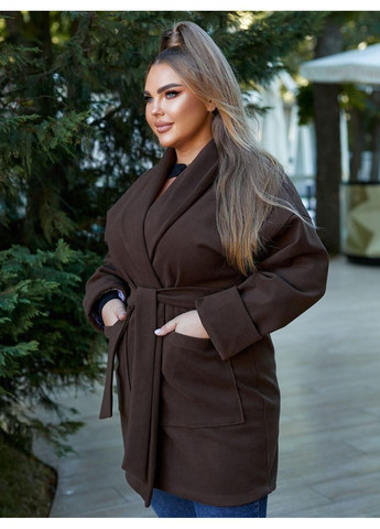 Коричневе демісезонне Жіноче кашемірове пальто Sofia