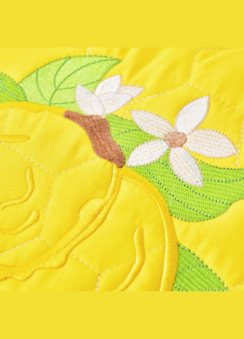 Подушка декоративна 40х40 Лимони з вишивкою антиалергенна жовта IDEIA (317950339)