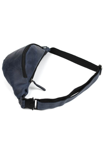 Шкіряна сумка на пояс бананка Lim-035RK синя LIMARY (299315739)