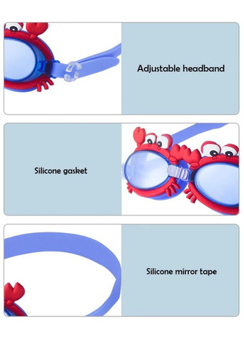 Дитячі окуляри для плавання у формі червоного краба XJXN (297707721)