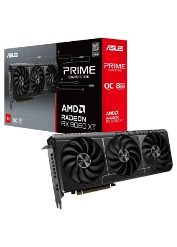 Видеокарта (PRIME-RX9060XT-O8G) Asus Radeon RX 9060 XT 8Gb PRIME OC (380502719)