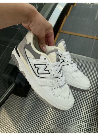 Білі Осінні кросівки чоловічі new balance 550 salt and pepper нью беланс 550 No Brand
