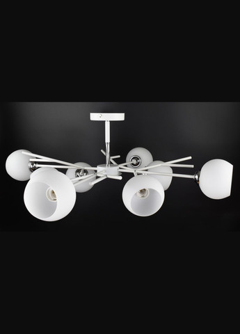 Люстра потолочная на 8 лампочек 27079 Белый 34х85х85 см. Sunnysky (364495471)