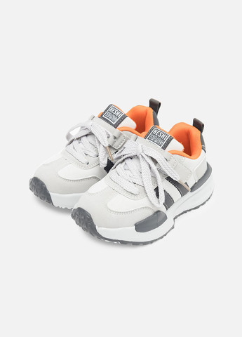 Серые демисезонные кроссовки для мальчика цвет серый цб-00256070 Bessky