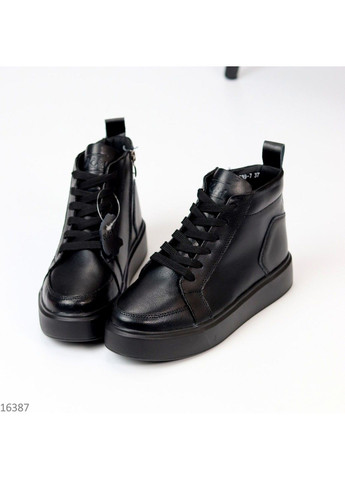 Зимние 117 ботинки зимние клачические черные из кожи KDSL