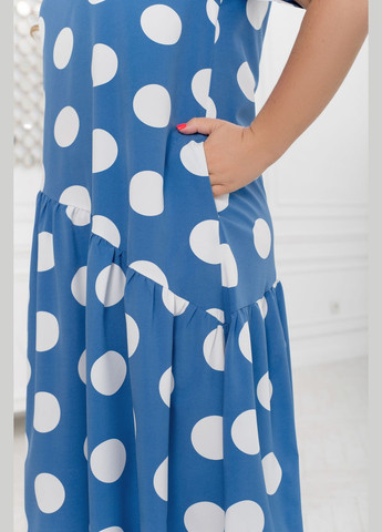 Светло-синее платье Minova в горошек