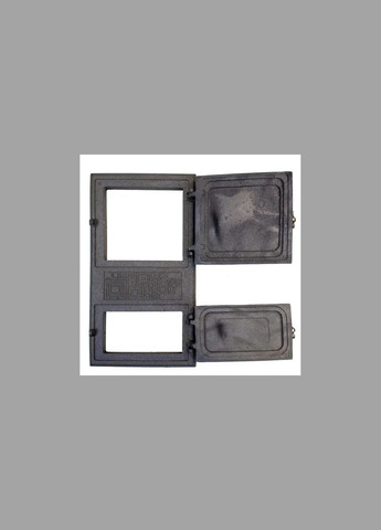 Дверцята чавунні спарені "Модерн", 265х480 мм Булат (317592349)