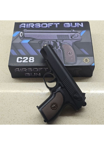 Страйкбольний металевий пістолет Макарова ПМ С28 кульки 6 мм Galaxy (367592479)