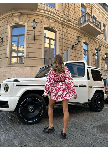 Розовая рубашка в полоску DK/DL Мода без кордонів с длинным рукавом