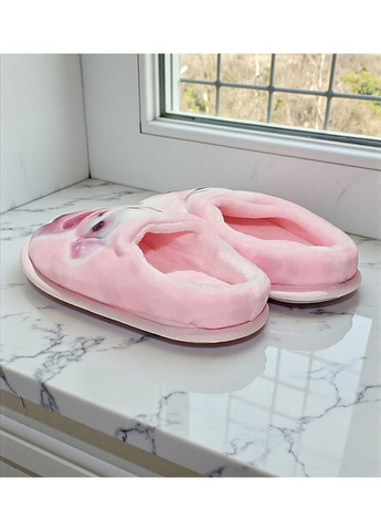 Розовые комнатные велюровые домашние тапочки для девочки валди Waldi