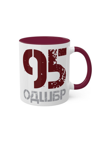 Кружка з шевроном "95-та окрема десантно-штурмова Поліська бригада" No Brand (368671381)