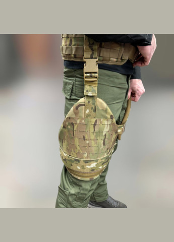 Баллистическая защита бедер 1 класса, Расширенная, Мультикам, защита ног от обломков, баллистический пакет 1 класса Добронь (362602060)