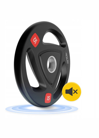 Диск олимпийский 2 x 15 кг 51 мм металлический, прорезиненный Black () 4FIZJO P-5905973401272 (342758186)