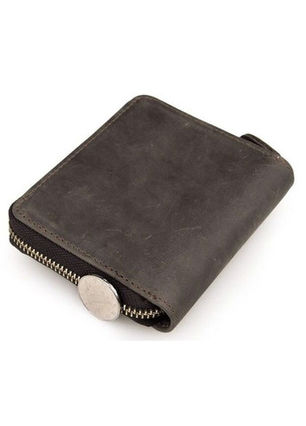 Кошелек мужской из натуральной кожи с отделением для карт и монет темно-коричневый (sku_14224) No Brand (327820499)