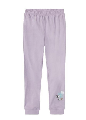 Комбінована всесезон піжама для дівчинки лонгслів + брюки Peanuts