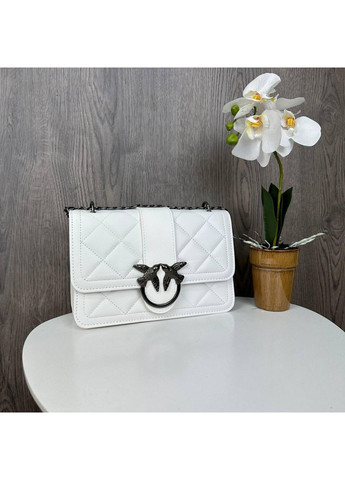 Жіноча міні сумочка клатч стьобана біла екошкіра ProDobro (363259045)