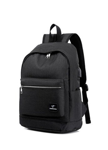 Чоловічий рюкзак-кенгуру Columbia великої місткості з USB виходом чорний Senkey&Style (272151502)