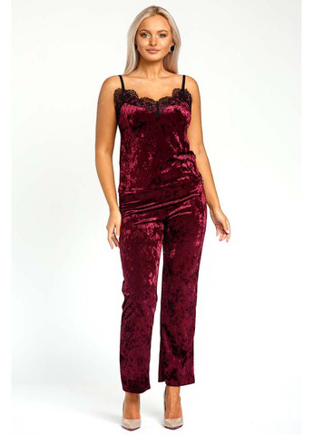 Темно-бордовая пижамный комплект Ghazel