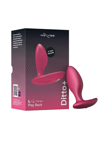 Анальна смарт-вібропробка Ditto+ Cosmic Pink з пультом ДУ We-Vibe (303911083)