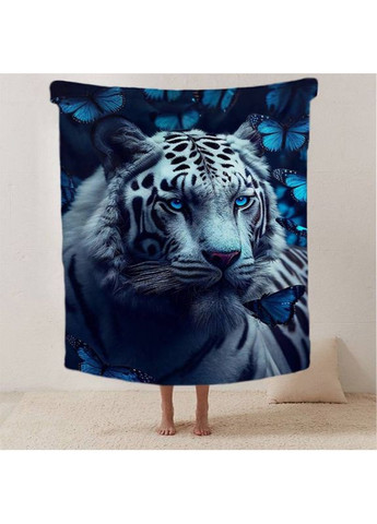 Плед 3D Синя Тигриця 12418 135х160 см FlexDress (368763803)