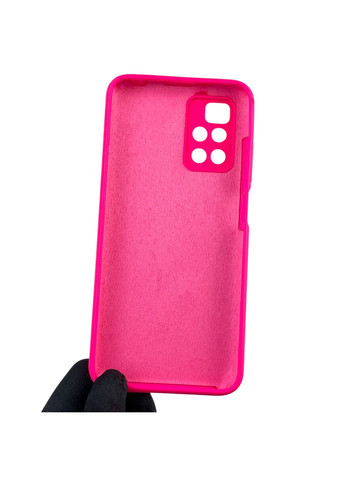 Чохол для Redmi 10 (4G) силіконовий з мікрофіброю нековзний на сяомі редмі 10 4г малиновий Xiaomi (366390552)