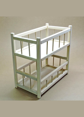 Кровать для кукол из дерева Золушка бланже (КРТ-000301) No Brand (328605244)