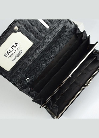 Кожаный женский кошелек на кнопке, Лаковый классический кошелек портмоне из натуральной кожи Balisa (266266477)