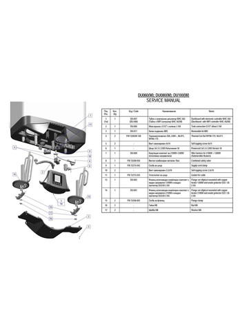 Водонагреватель GALANT 100 2100+1200 W DU100W-W ELDOM