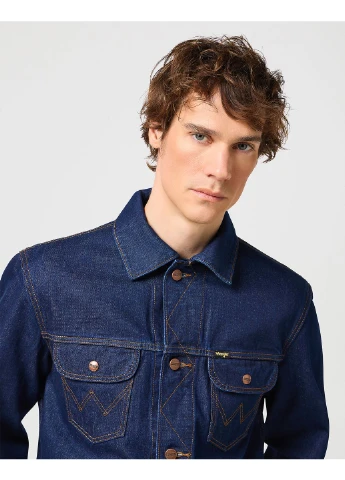 Синя куртка джинсова 124mj (112341042) Wrangler Regular Fit