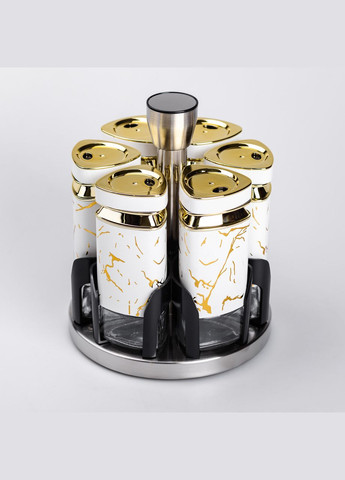 Набір баночок для спецій 6 шт 120 мл карусель для зберігання спецій HP-1332 Yiwu (322654113)