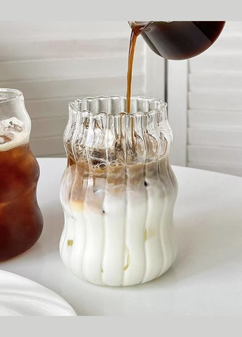 Стакан высокий с крышкой и трубочкой Waves 2 15005 500 мл No Brand (364769040)