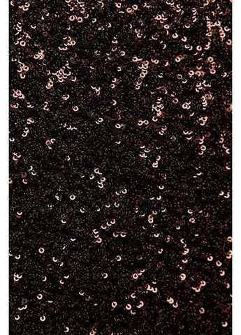 Коричнева довга сукня zw collection із блискітками Zara