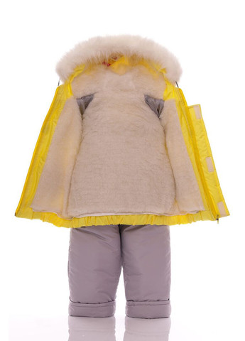 Комбинезон Конверт на меху тройка насыщенно-желтый 98 см (50657) BABYKROHA (315423990)