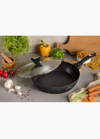 Глубокая сковорода с крышкой EB5715 24 см Edenberg (300079106)