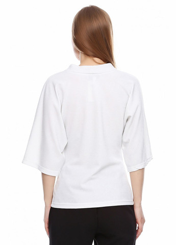 Белая женская блузка с приталенным кроем и широкими рукавами (ll170670001) LadyLike