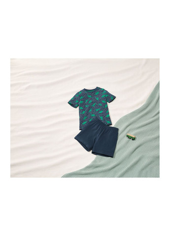 Темно-синя піжама (футболка і шорти) для хлопчика lidl 382066 темно-синій Lupilu